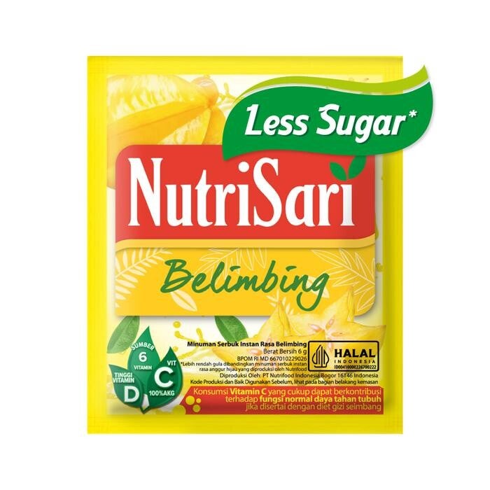 Nutrisari Belimbing 10 sachet x @ 11 G