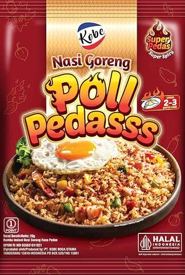 Kobe bumbu nasi goreng poll pedas 10 @20 gram