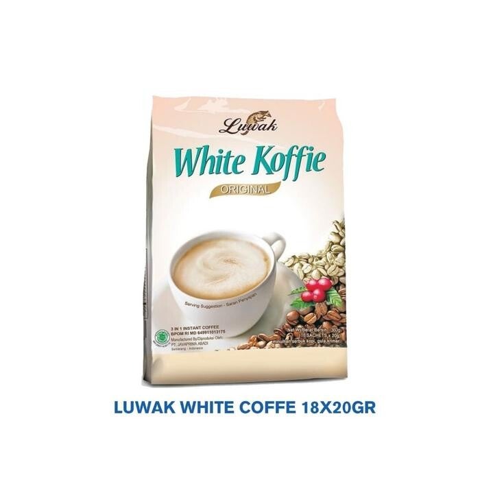 Luwak White Coffee Bag Original 20gr x 18 sachet