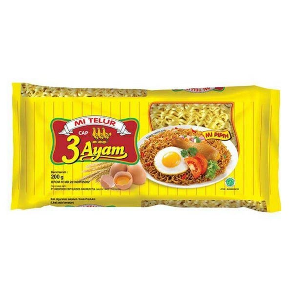 Mie Telur Cap 3 Ayam 200gr
