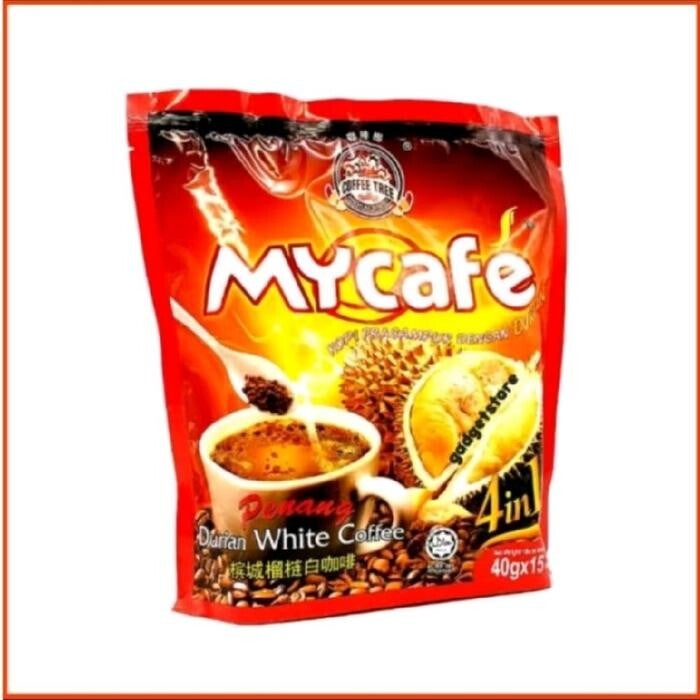 Mycafe Penang 4in1 Durian White Coffee Minuman Kopi Instan 15 Sachet @40 g