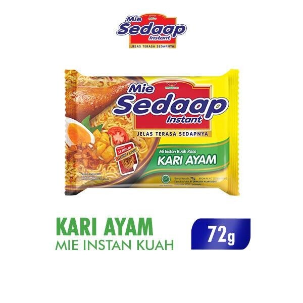 Sedaap Mie Instan Kari Ayam 72 gr
