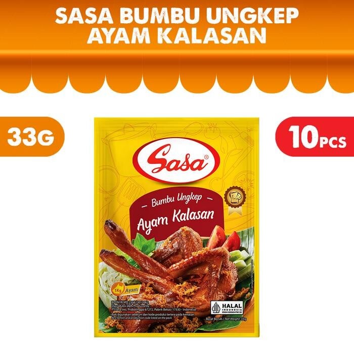 SASA Bumbu Lumur Ayam Kalasan 1 renceng 10 pcs @ 33gr