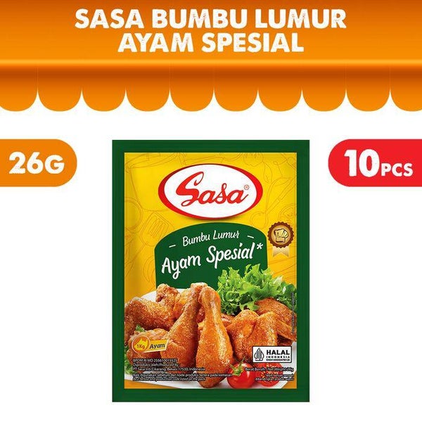 SASA Bumbu Lumur Ayam Special 1 renceng 10 pcs @ 26gr