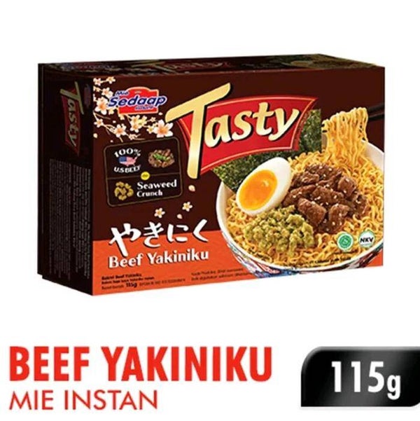 Sedaap mie tasty bakmi ayam beef yakiniku 115g