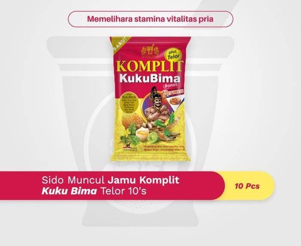 Sido Muncul Jamu Komplit Kuku Bima Telor 10's - Stamina Vitalitas Pria