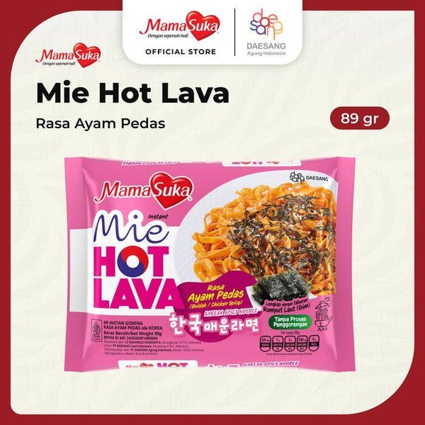 MamaSuka - Mie Hot Lava Ayam Pedas 89 gr
