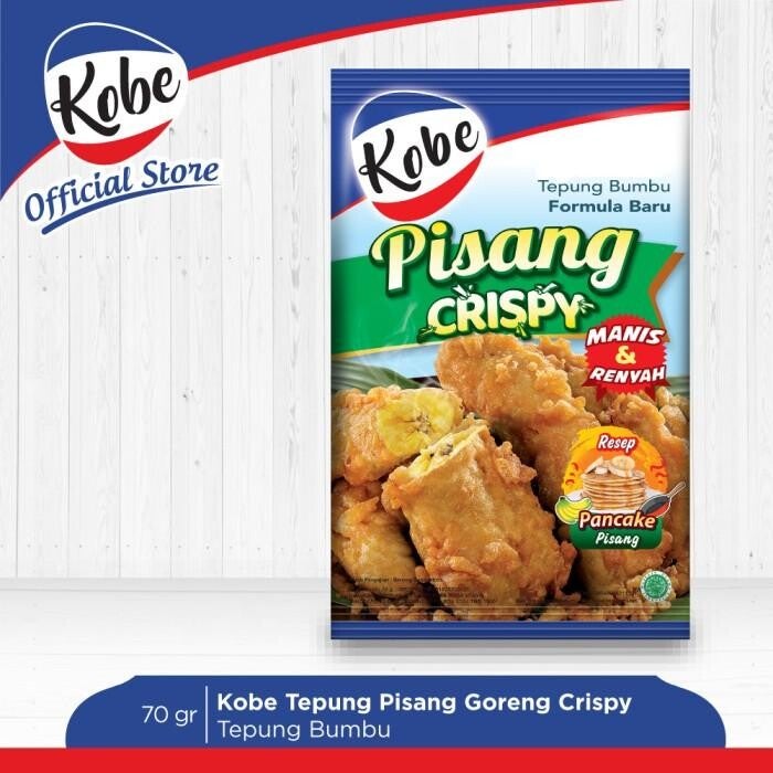 Kobe Tepung Pisang Goreng Crispy 70gr - Banana Fritter Flour