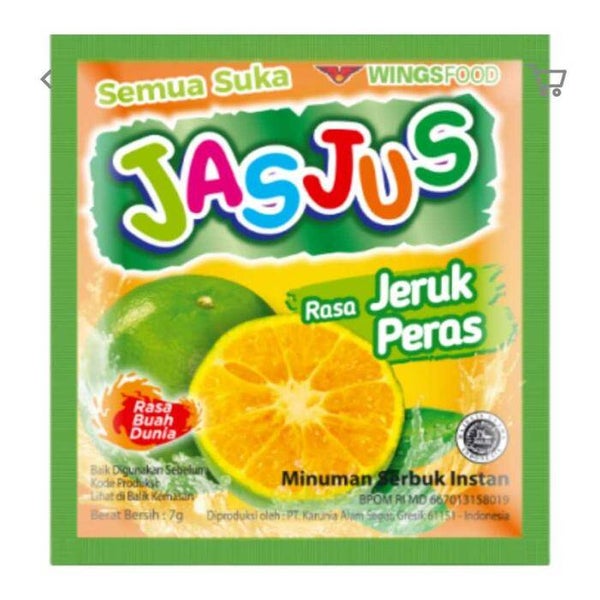 JAS JUS RENCENG ( 7 GRAM X 10 SACHET ) - JERUK PERAS