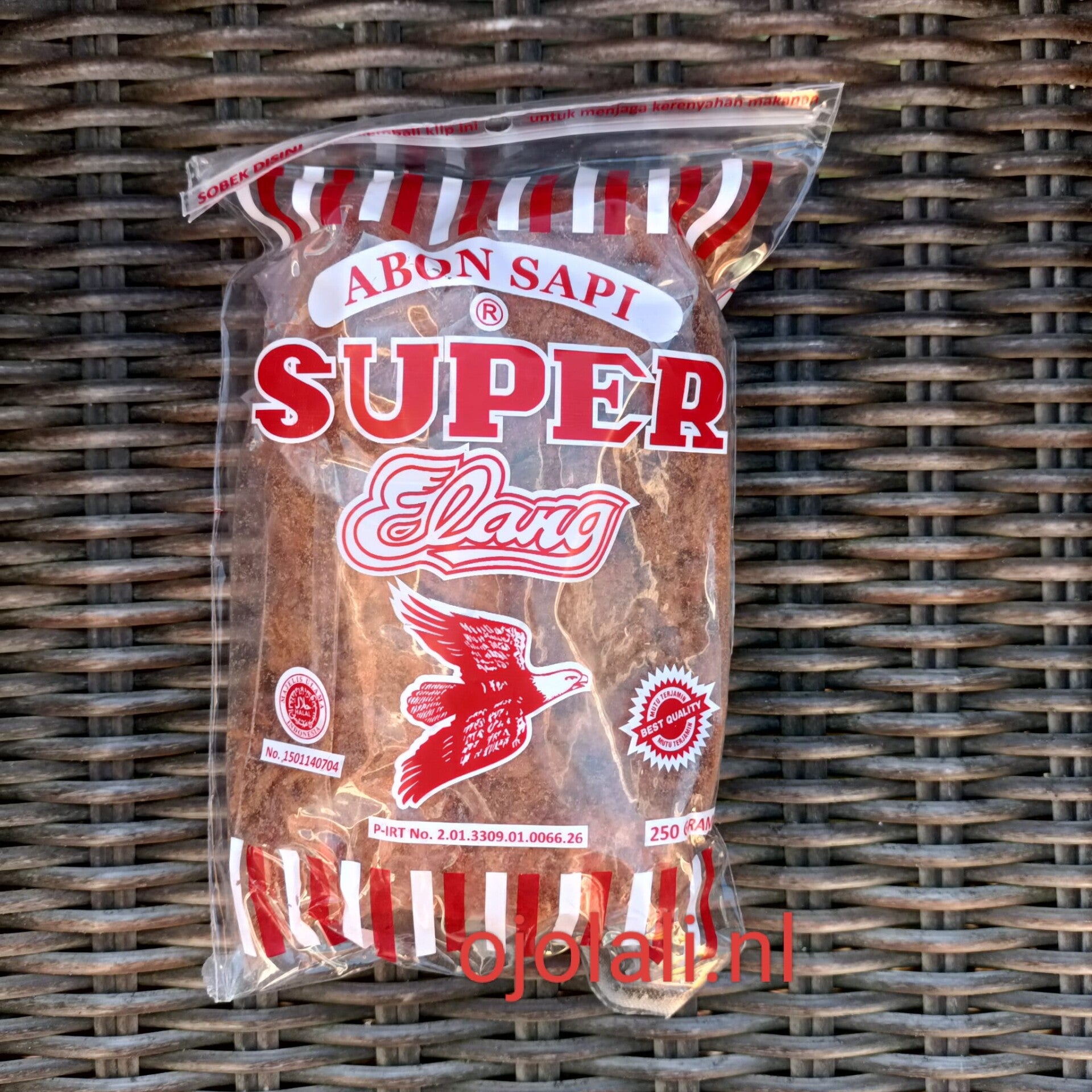 Abon sapi cap Super Elang - Manis 250 G