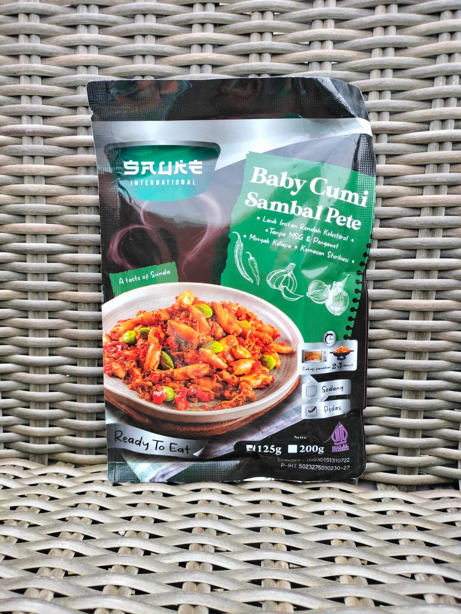 BABY CUMI SAMBAL PETE SAUKE  MEDIUM (MILD) 125 G