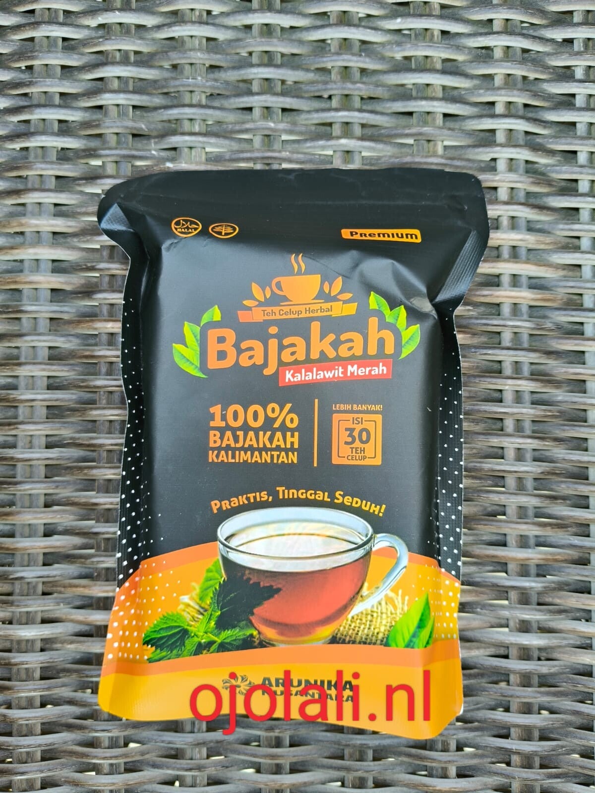 TEH CELUP AKAR BAJAKAH ASLI KALIMANTAN 100% (1 pack @30 pcs)