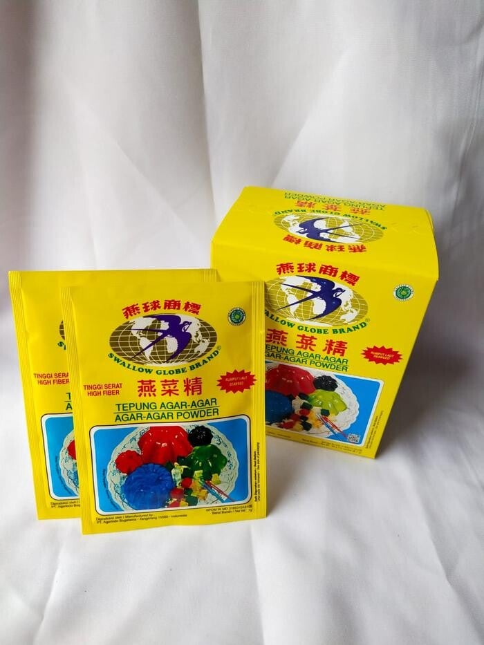 Agar-Agar Swallow 1x dos isi 12x sachet - Coklat (Chocolate)