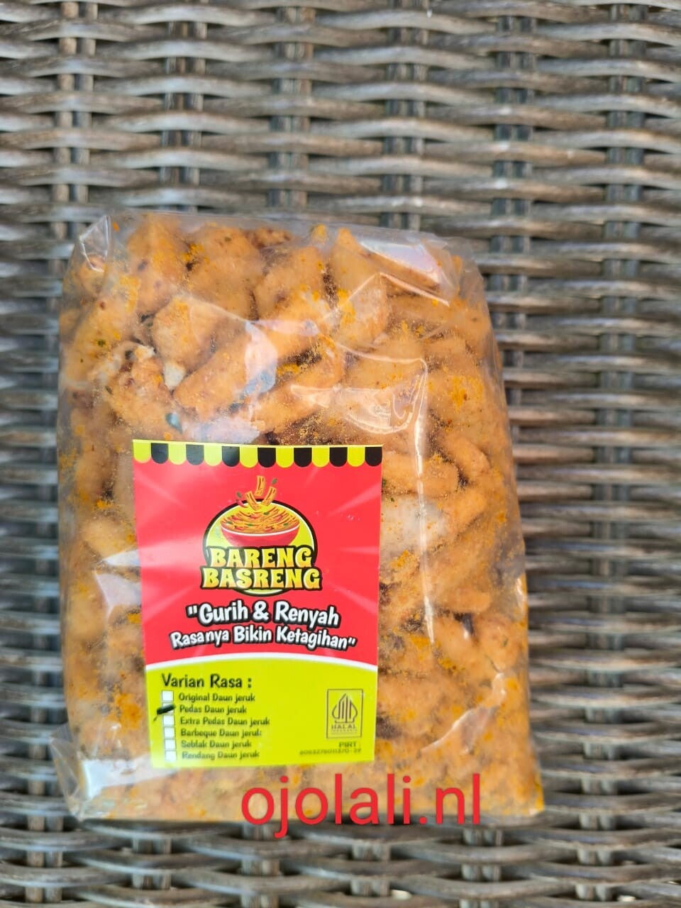 BASRENG STIK PEDAS EXTRA DAUN JERUK 250 g