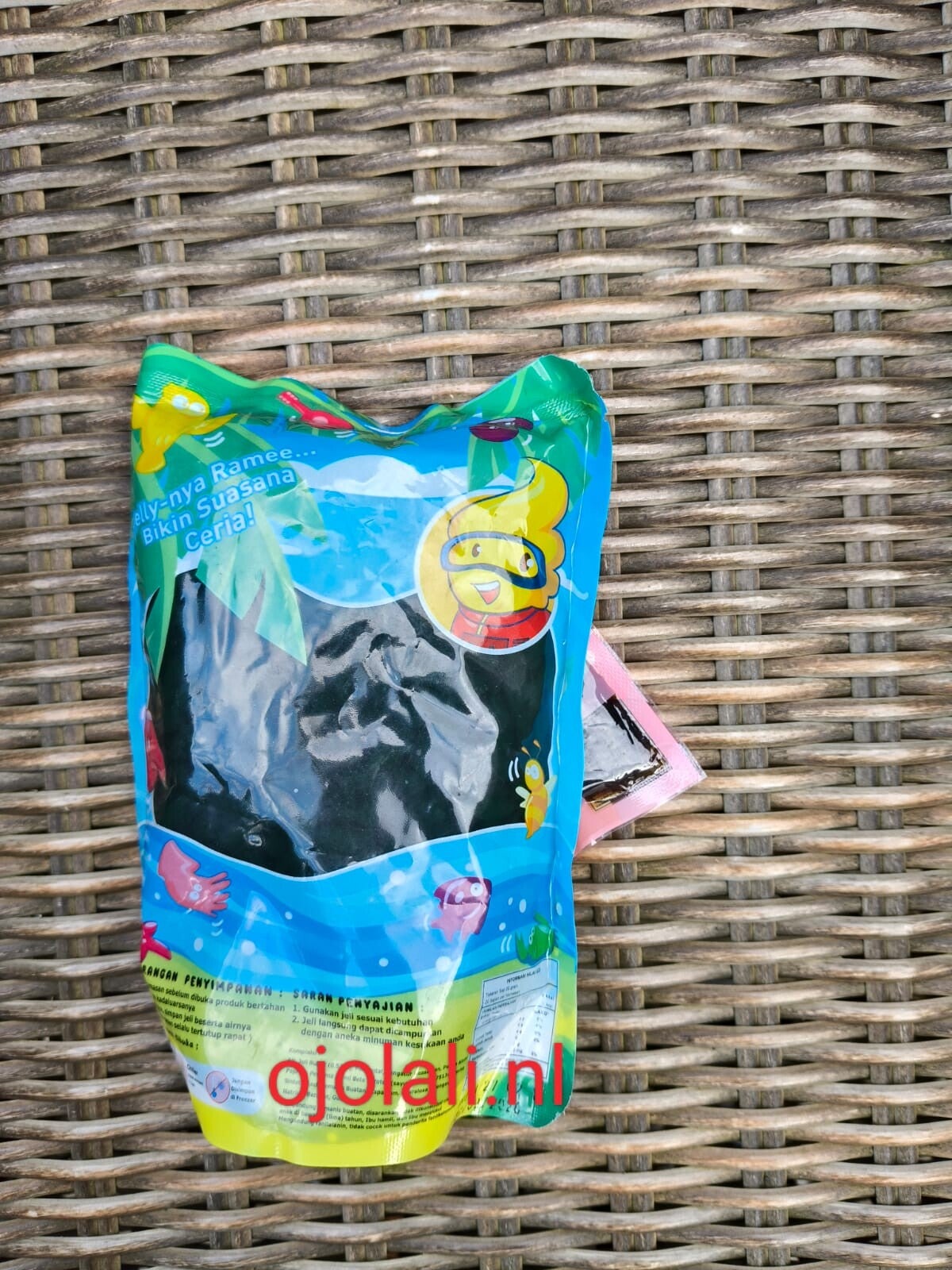 Boba Jelly Cendol Kecebong Dawet Hijau 500 Gram  Instan Siap Saji