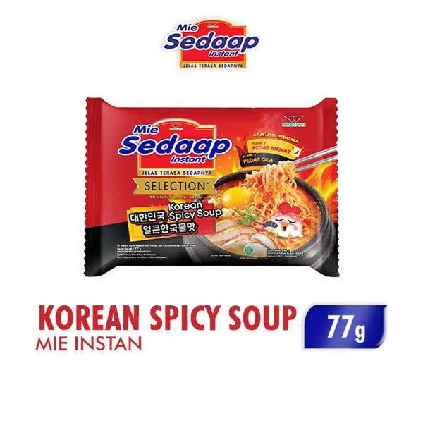 Sedaap Mie Instan Korean Spicy Soup 77 gr