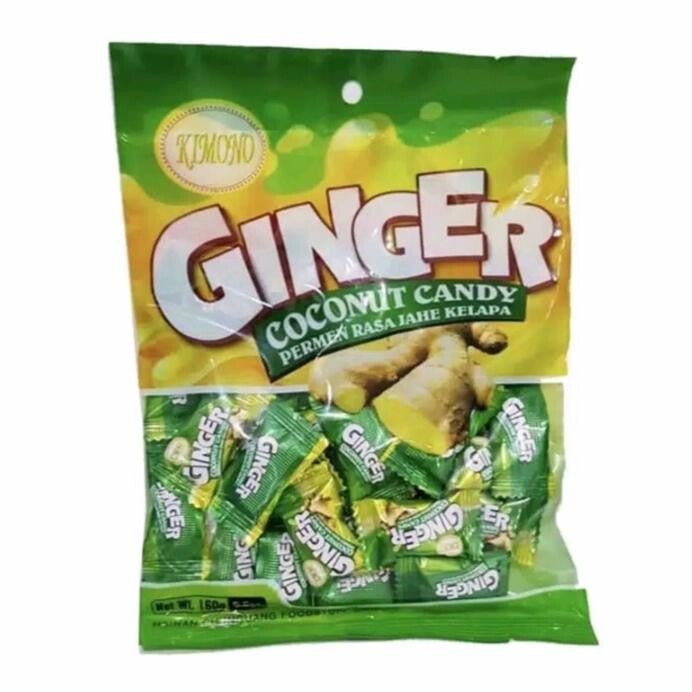 Gember-kokos snoep 160 G (34 Pcs @4.7 g)