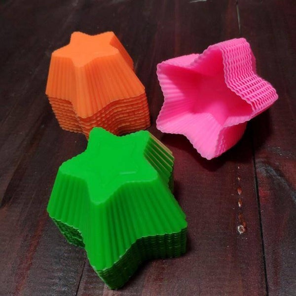 Cetakan Kue/Puding/Bolu/Talam/Agar Bintang  (1 pack @12 pcs)