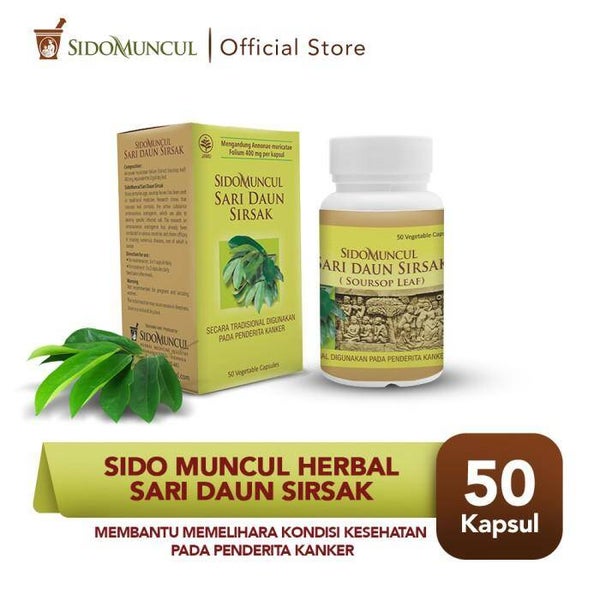Sido Muncul Natural Sari Daun Sirsak 50k - Membantu Kesehatan Penderita Kanker