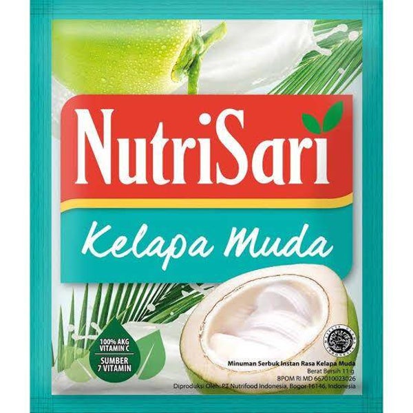Nutrisari Kelapa Muda 10 sachet x @ 11 G