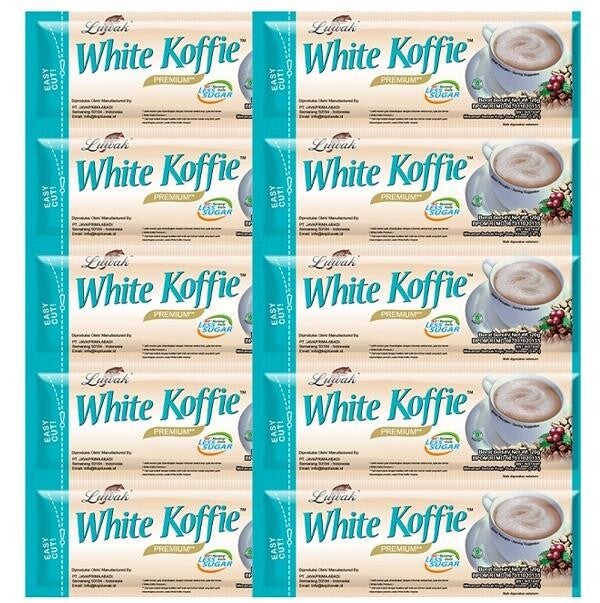 Kopi Luwak White Koffie Less Sugar 10 X 20 g / pak