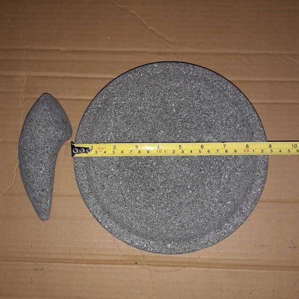 Cobek Batu Asli 22 Cm + ULEKAN