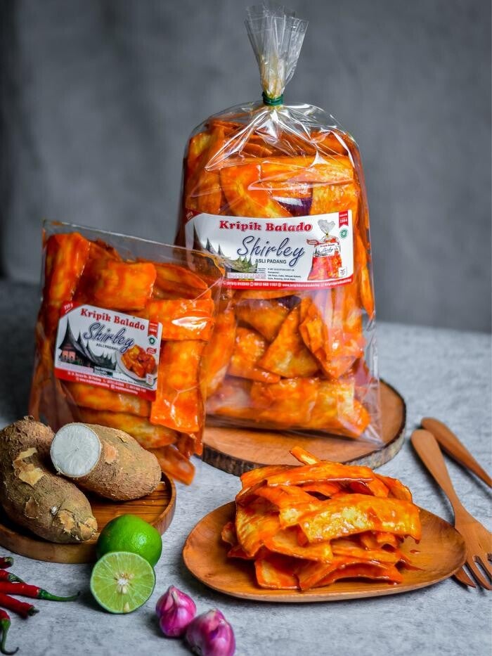 Keripik Balado Sanjay  Shirley Bulat Asli Padang 500g