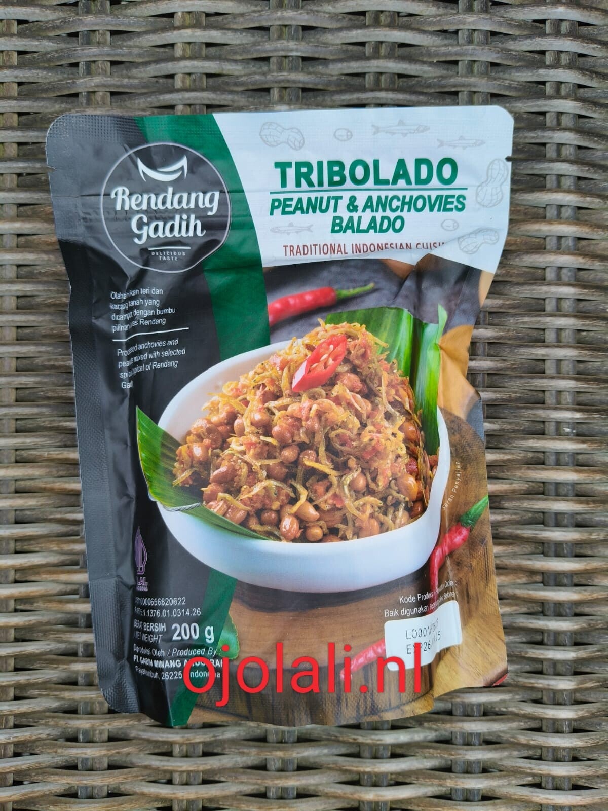 Rendang Gadih - Teri Kacang Balado (Tribolado) 200 g