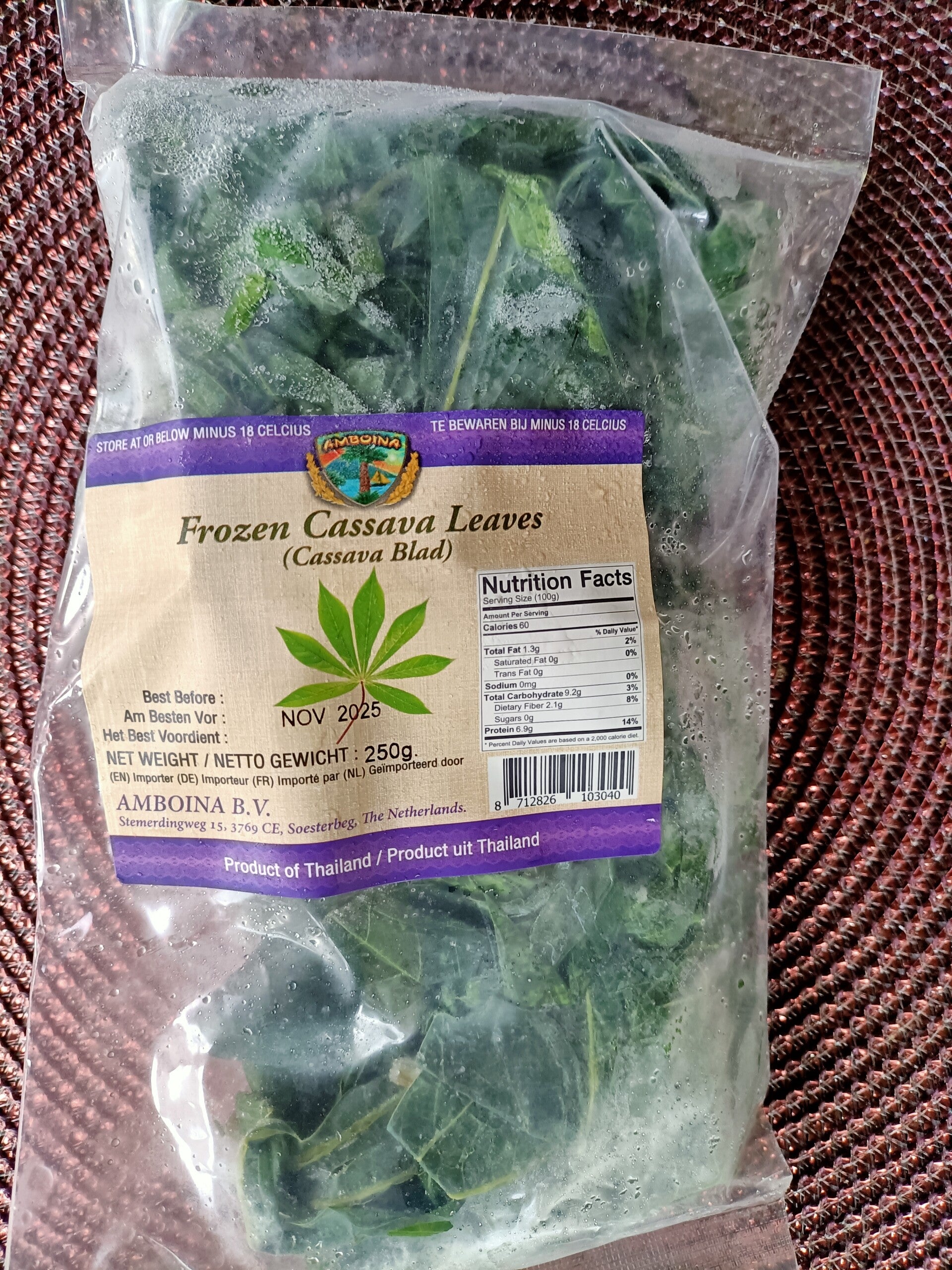 Cassava Blad 250 G (Daun SIngkong/ Daun Ubi)