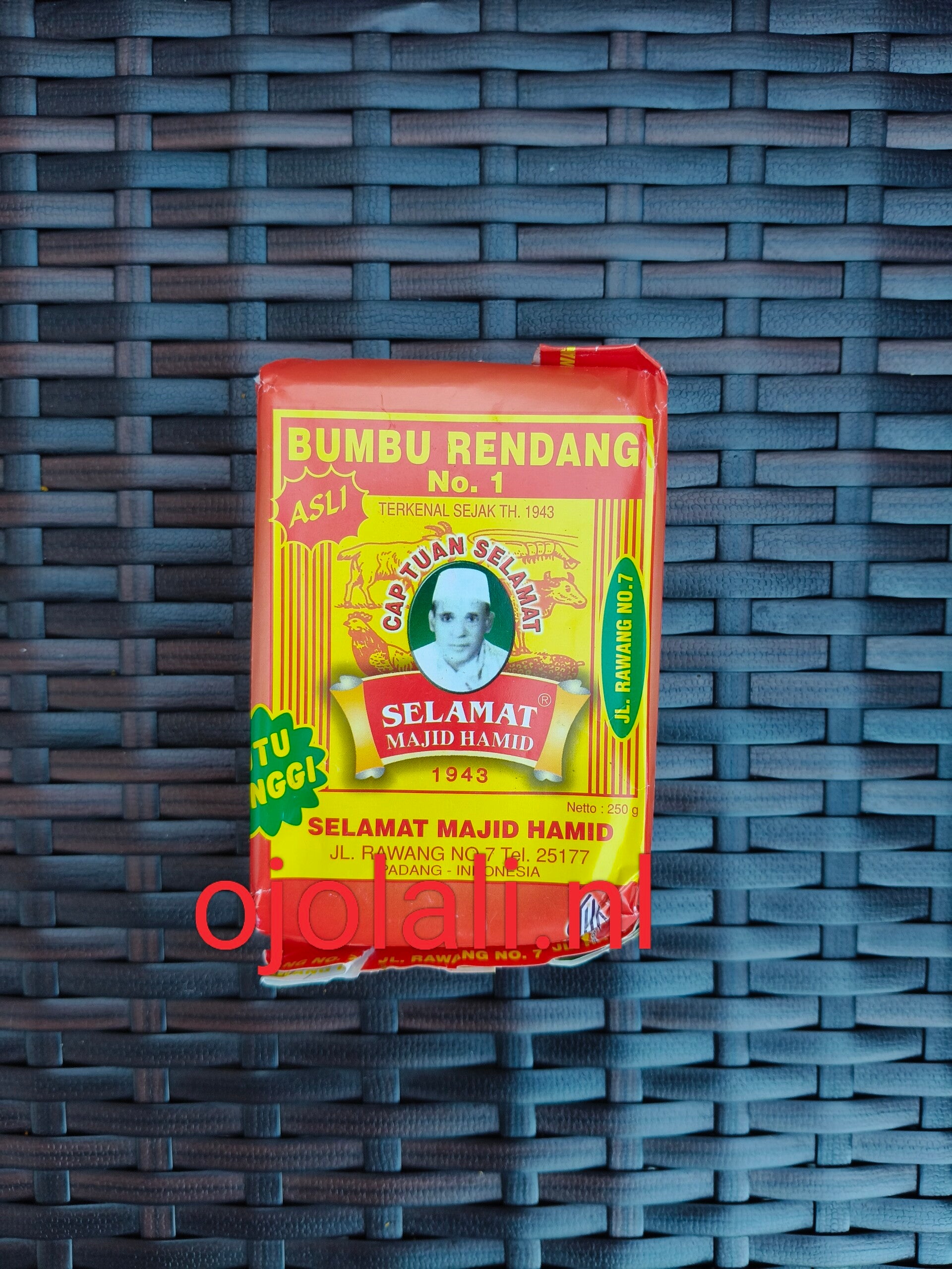 BUMBU RENDANG Padang Asli Minang 250gr SELAMAT MAJID HAMID