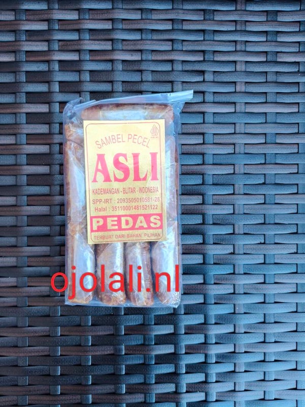 Sambel Pecel Blitar Asli – Isi 10 Sachet | Bumbu Pecel Blitar 425gr [Pedas )