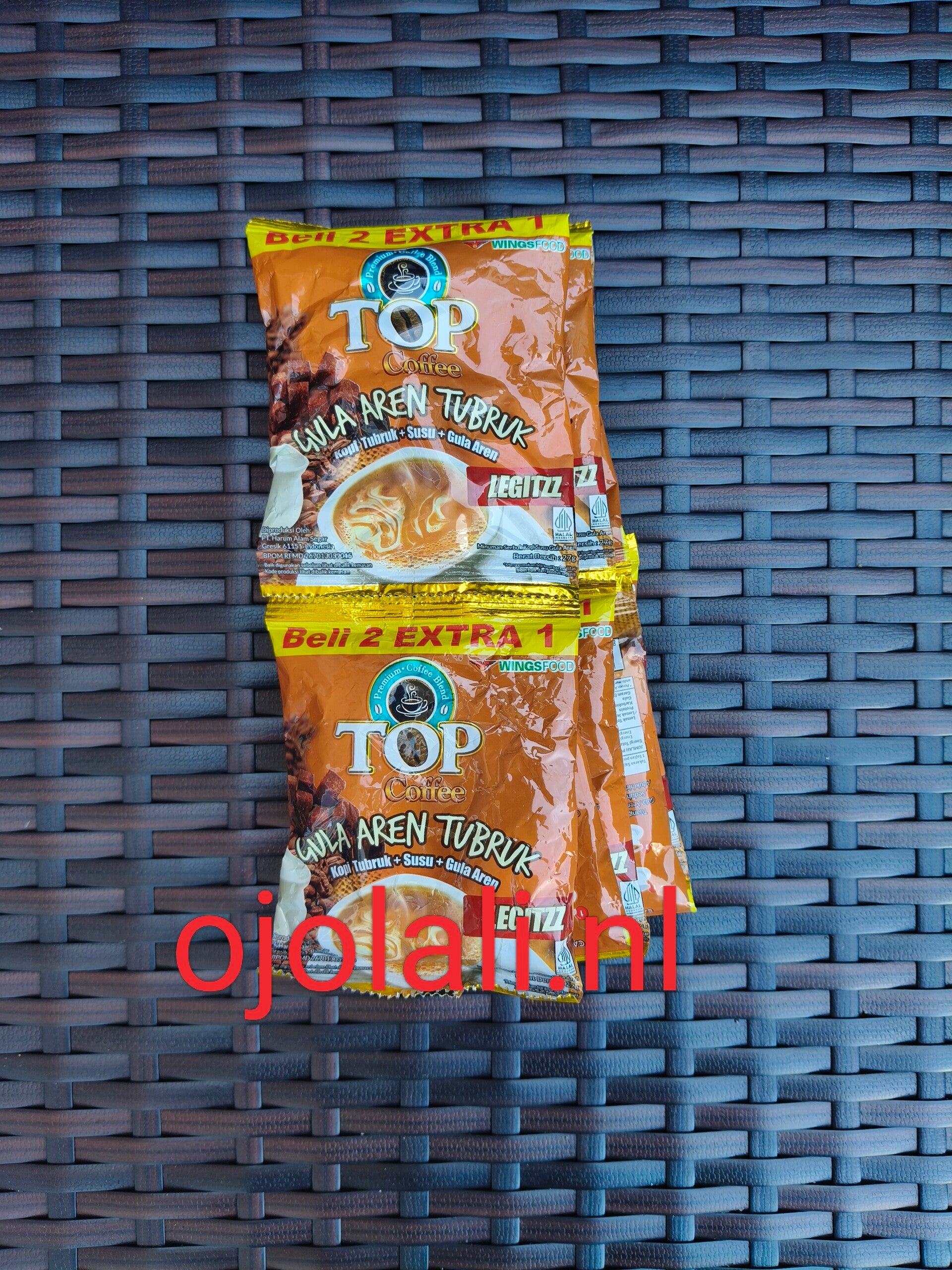 Top Coffee Gula Aren Tubruk  1 renceng