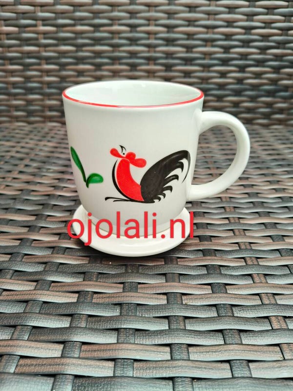 Cangkir Dengan Tutup Ayam Jago Kukuruyuk Kopin KPM-03CMT 350ml