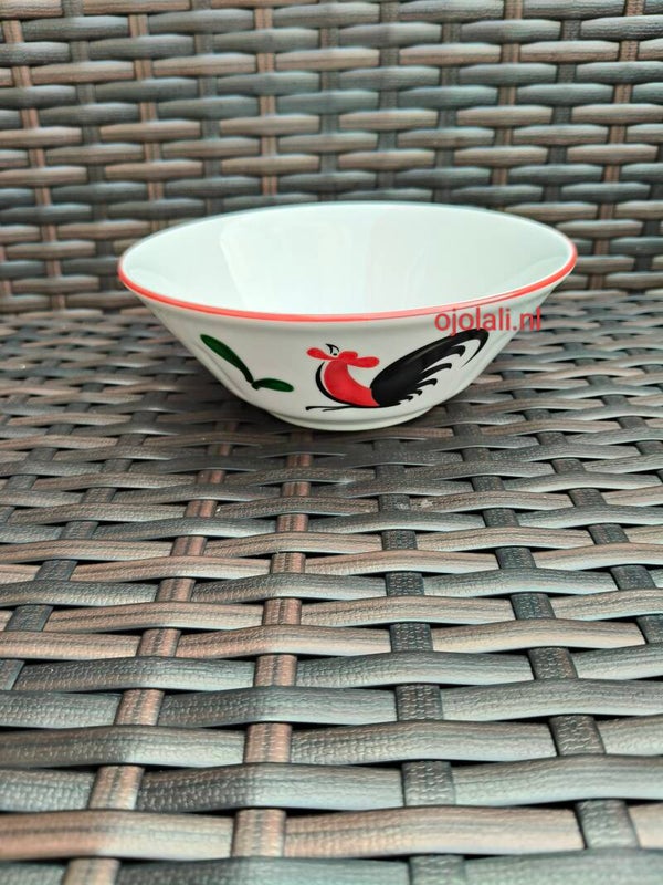 Piring Ayam Jago Kukuruyuk 15,5cm Kopin KPB-6D Porcelain Keramik