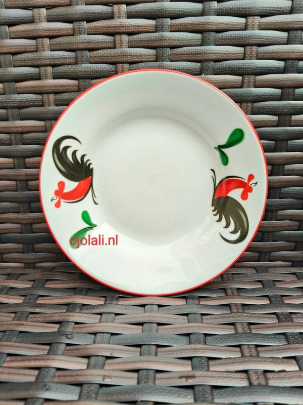 Piring Ayam Jago Kukuruyuk 14,5cm Kopin KPB-6D Porcelain Keramik