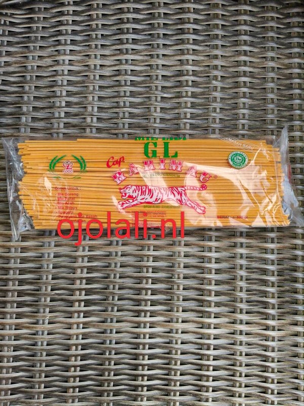 mie lidi GL cap harimau 500 G -  Kuning (yellow)