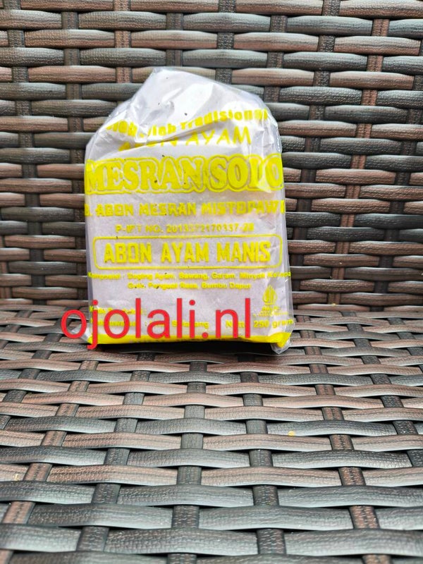 Abon Ayam LEGENDARIS Mesran Solo - MANIS 250 g