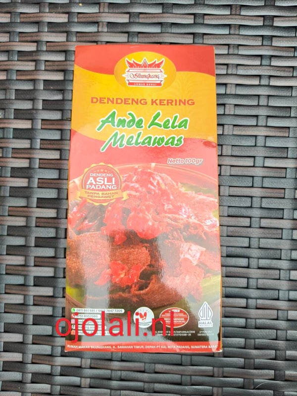 Dendeng Kering " Ande Lela Melawas " Khas Silungkang Sumatera barat 100 G