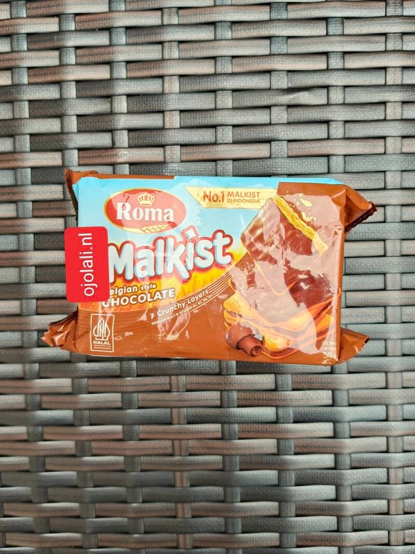 Roma Crackers Malkist Belgian Style Cokelat 90gr