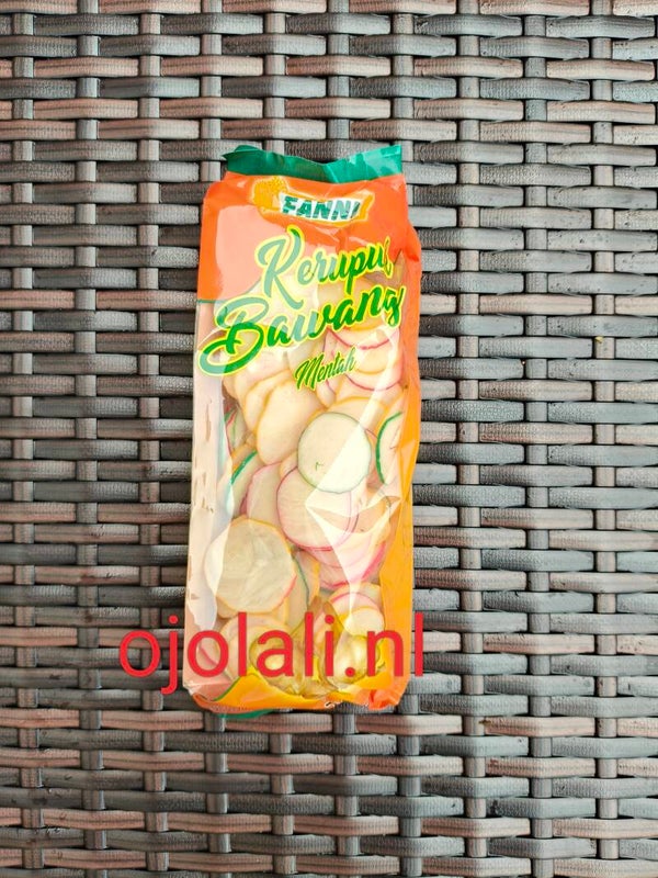 Kerupuk Kampoeng Fanni Bawang Warna (Mentah/ Ongebakken) 250 g