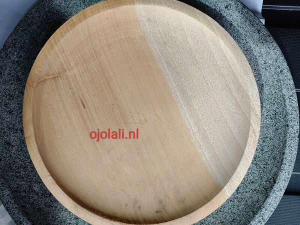 Cobek kayu Cobek + uleg kayu  - 20 cm