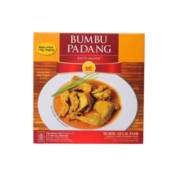 Restu Mande Bumbu Gulai Ayam (untuk 1kg) 150 gram
