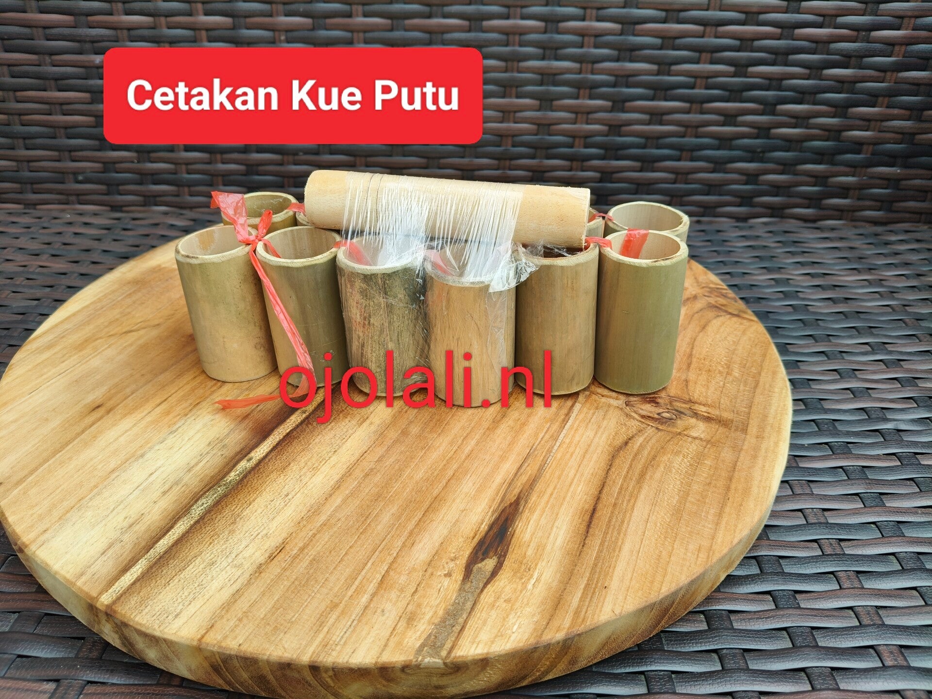 cetakan kue putu bambu 12 pcs