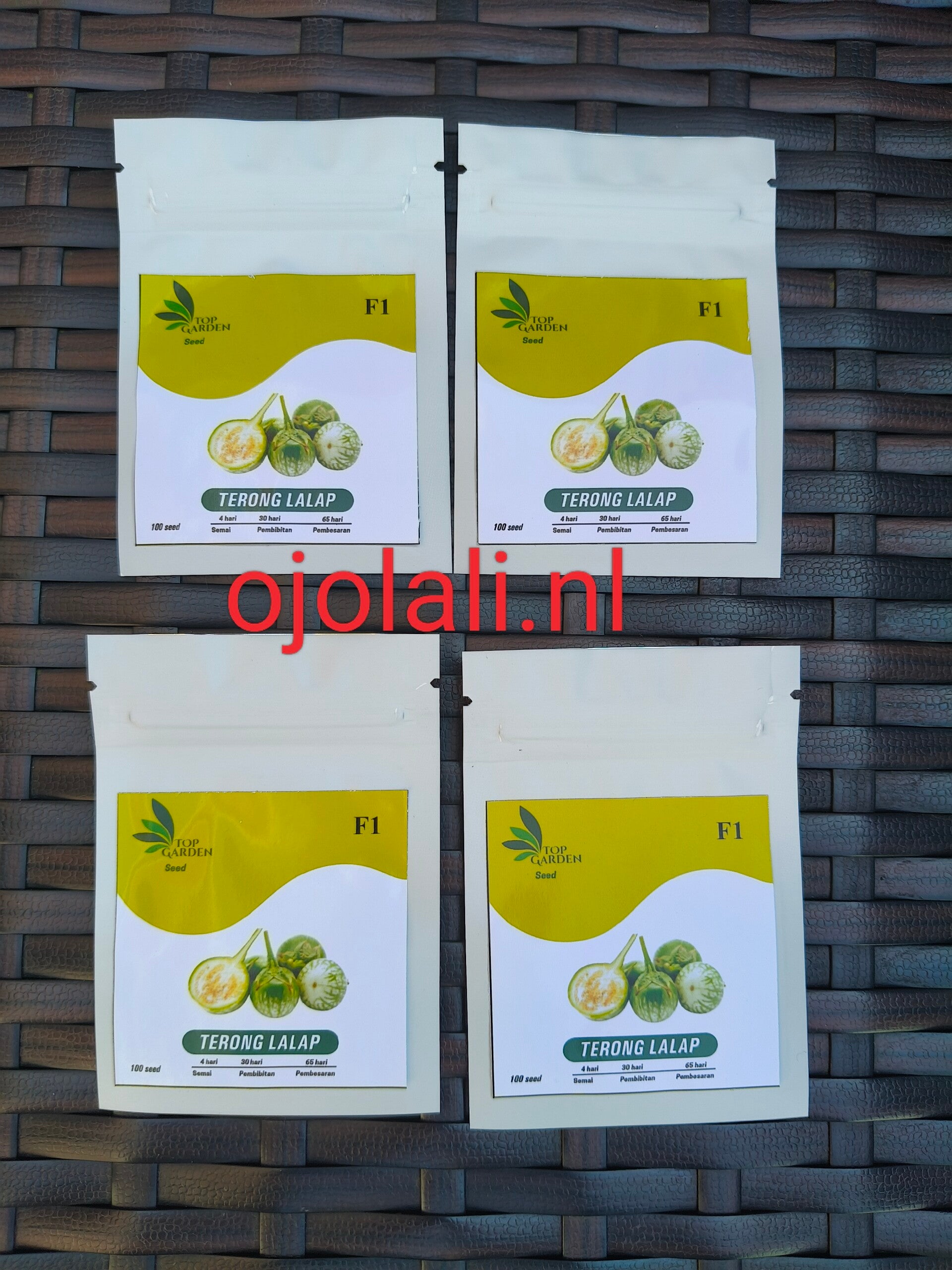 Benih Biji Terong Lalap Hijau per pack