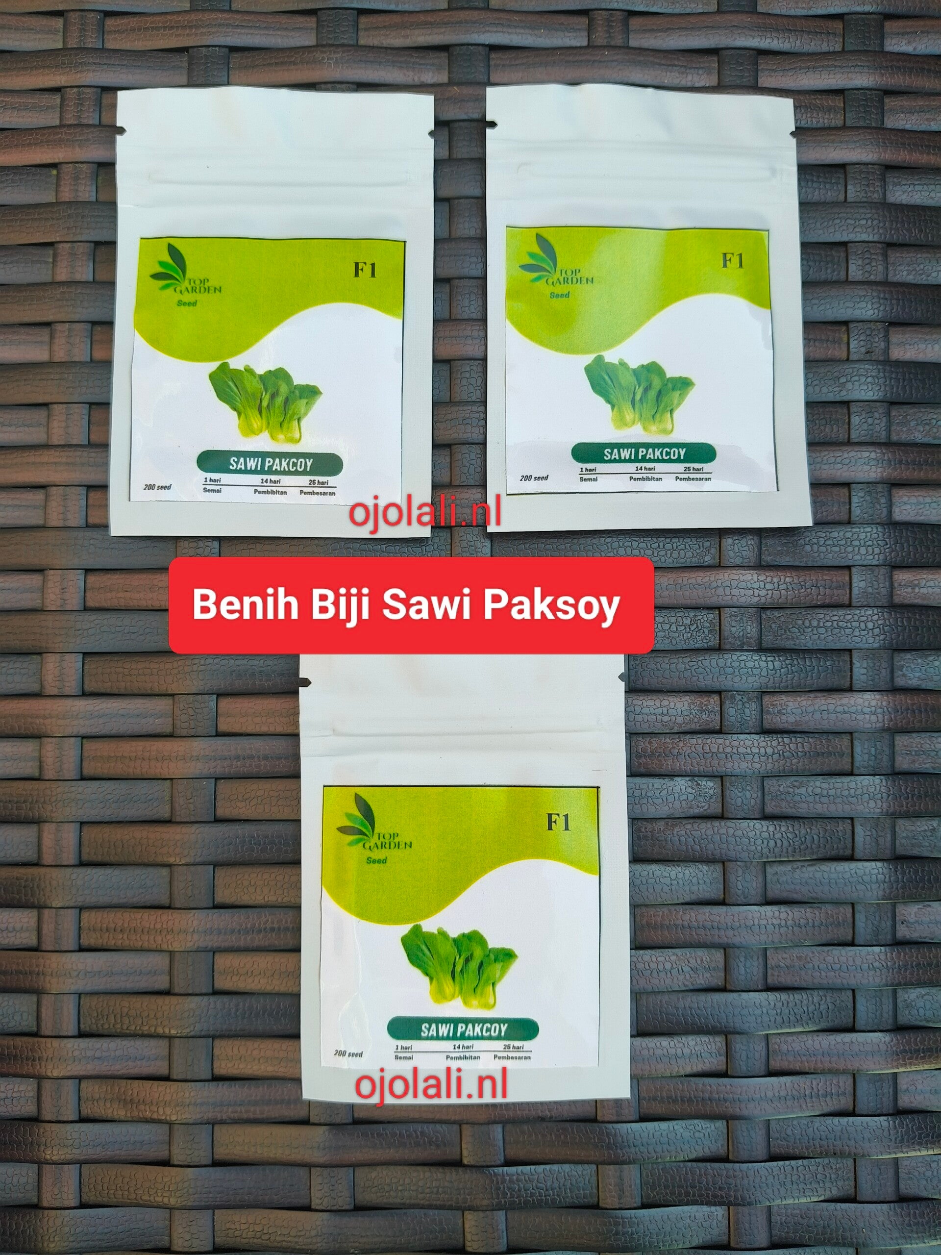 Benih Biji Bayam Hijau per pack