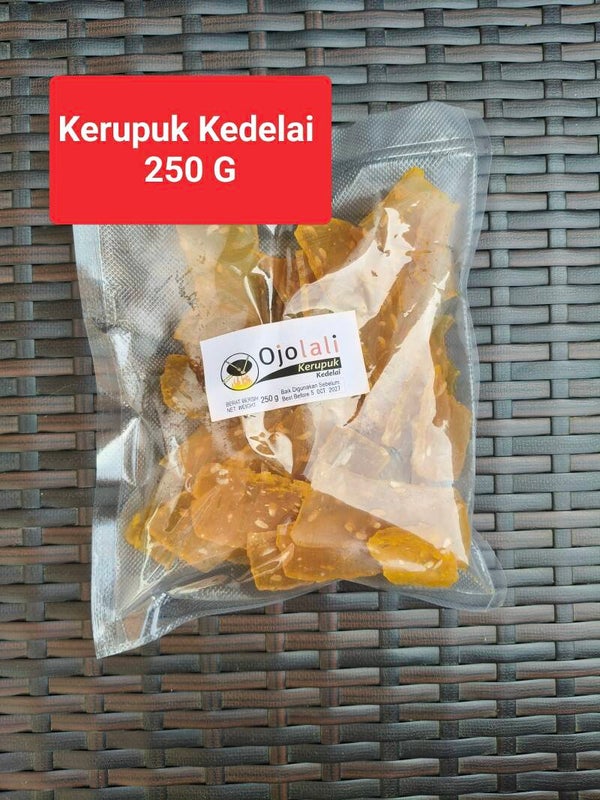 Kerupuk Kedelai 250 G (ongebakken/ mentah)