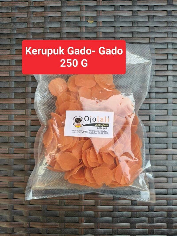 Kerupuk Gado-Gado 250 G (ongebakken/ mentah)
