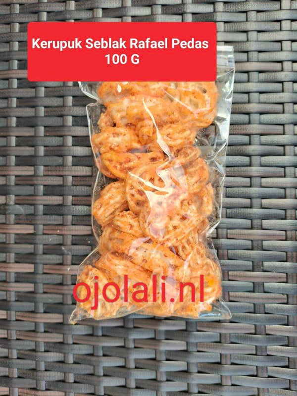 Kerupuk seblak mawar rafael pedas 100 G
