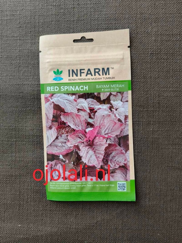 Benih Biji Infarm Bayam Merah (Red Spinach) per pack