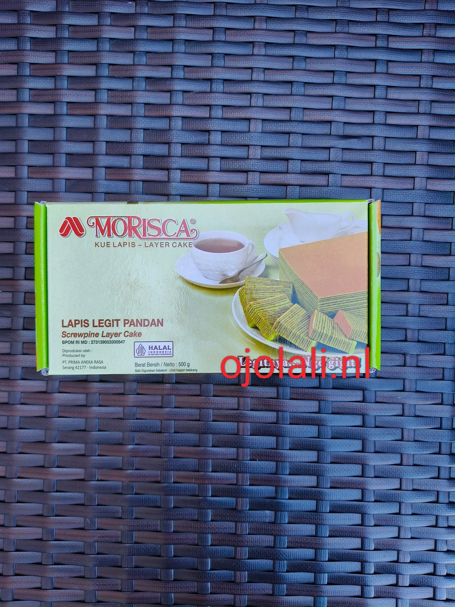 Morisca Kue Lapis Legit Pandan 500g